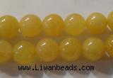 CYJ253 15.5 inches 10mm round yellow jade beads wholesale