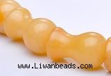 CYJ26 12*20mm lamp shape yellow jade gemstone beads Wholesale