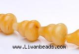 CYJ28 9*13mm calabash yellow jade gemstone beads Wholesale