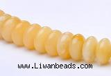 CYJ29 16 inch 4*8mm roundel yellow jade gemstone beads Wholesale