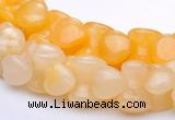 CYJ42 16 inch 9*12mm dumbbell-shaped yellow jade gemstone beads