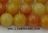 CYJ624 15.5 inches 12mm round yellow jade beads wholesale