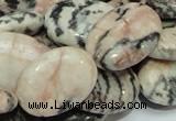 CZJ09 16 inches 18*25mm oval zebra jasper gemstone beads Wholesale