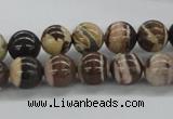 CZJ251 15.5 inches 10mm round zebra jasper beads wholesale