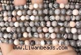 CZJ297 15.5 inches 6mm round pink zebra jasper beads wholesale