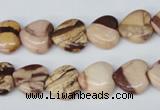 CZJ351 15.5 inches 12*12mm heart zebra jasper beads wholesale