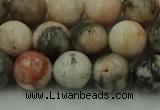 CZJ552 15.5 inches 8mm round pink zebra jasper beads wholesale