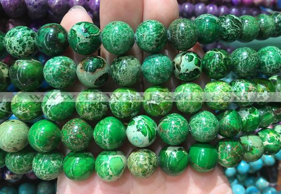 DEBS04 15 inches 12mm round sea sediment Jasper beads wholesale