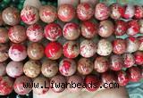 DEBS08 15 inches 12mm round sea sediment Jasper beads wholesale