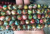 DEBS16 15 inches 12mm round sea sediment Jasper beads wholesale