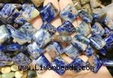 DOBS19 15 inches 15mm diamond sodalite gemstone beads wholesale