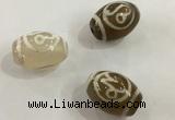 DZI306 10*14mm drum tibetan agate dzi beads wholesale