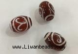 DZI315 10*14mm drum tibetan agate dzi beads wholesale