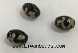 DZI340 10*14mm drum tibetan agate dzi beads wholesale