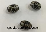 DZI346 10*14mm drum tibetan agate dzi beads wholesale