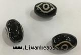 DZI351 10*14mm drum tibetan agate dzi beads wholesale