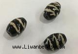 DZI356 10*14mm drum tibetan agate dzi beads wholesale