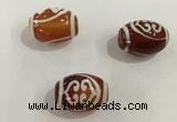 DZI367 10*14mm drum tibetan agate dzi beads wholesale