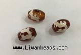 DZI390 10*14mm drum tibetan agate dzi beads wholesale