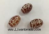 DZI394 10*14mm drum tibetan agate dzi beads wholesale