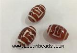 DZI395 10*14mm drum tibetan agate dzi beads wholesale