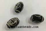 DZI410 10*14mm drum tibetan agate dzi beads wholesale