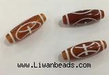 DZI432 10*30mm drum tibetan agate dzi beads wholesale