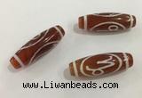 DZI433 10*30mm drum tibetan agate dzi beads wholesale