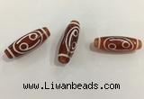 DZI441 10*30mm drum tibetan agate dzi beads wholesale