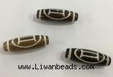 DZI455 10*30mm drum tibetan agate dzi beads wholesale