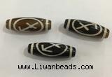 DZI458 10*30mm drum tibetan agate dzi beads wholesale