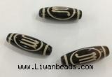 DZI464 10*30mm drum tibetan agate dzi beads wholesale