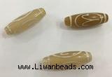 DZI503 10*30mm drum tibetan agate dzi beads wholesale