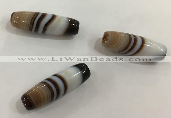 DZI529 10*28mm drum tibetan agate dzi beads wholesale