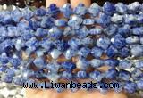 FGBS231 15 inches 10mm faceted four leaf clover sodalite beads wholesale