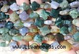 FGBS248 15 inches 13mm faceted 4 leaf clover indian agate beads wholesale