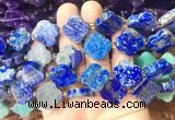 FGBS271 15 inches 18mm four leaf clover lapis lazuli beads wholesale