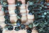 FGBS53 15 inches 10mm carved rose flower llanite beads wholesale