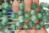 FGBS75 15 inches 10mm carved skull green aventurine beads wholesale