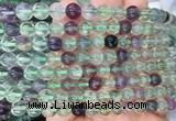 FLBS16 15 inches 8mm round fluorite gemstone beads wholesale