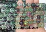 FLBS17 15 inches 10mm round fluorite gemstone beads wholesale