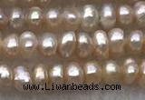 FWP10 14.5 inches 2.5mm - 3mm potato light purple freshwater pearl strands