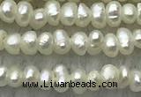 FWP14 14.5 inches 1.8mm potato white freshwater pearl strands