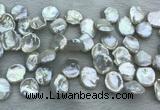 FWP376 Top-drilled 15mm - 18mm keshi freshwater pearl beads