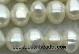 FWP39 14.5 inches 4mm - 5mm potato white freshwater pearl strands