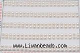 FWP450 half-drilled 3-3.5mm bread freshwater pearl beads