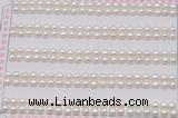 FWP451 half-drilled 3.5-4mm bread freshwater pearl beads