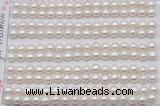 FWP454 half-drilled 5-5.5mm bread freshwater pearl beads