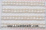 FWP455 half-drilled 5.5-6mm bread freshwater pearl beads