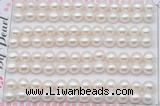 FWP458 half-drilled 7-7.5mm bread freshwater pearl beads